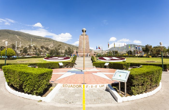 Middle of the World Monument Middle of the World Monument, one of the most visited by tourists from worldwide locations, Quito, Ecuador.
