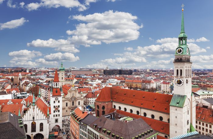Munich, Germany, Bavaria, view from the top Munich, Germany, Bavaria, view from the top