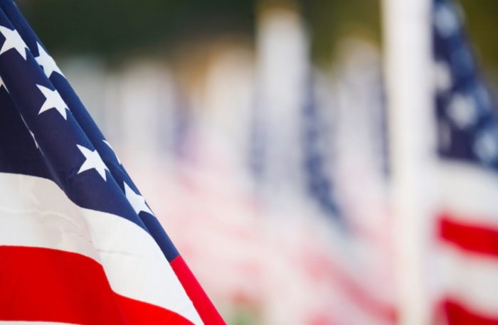 US flags US flags