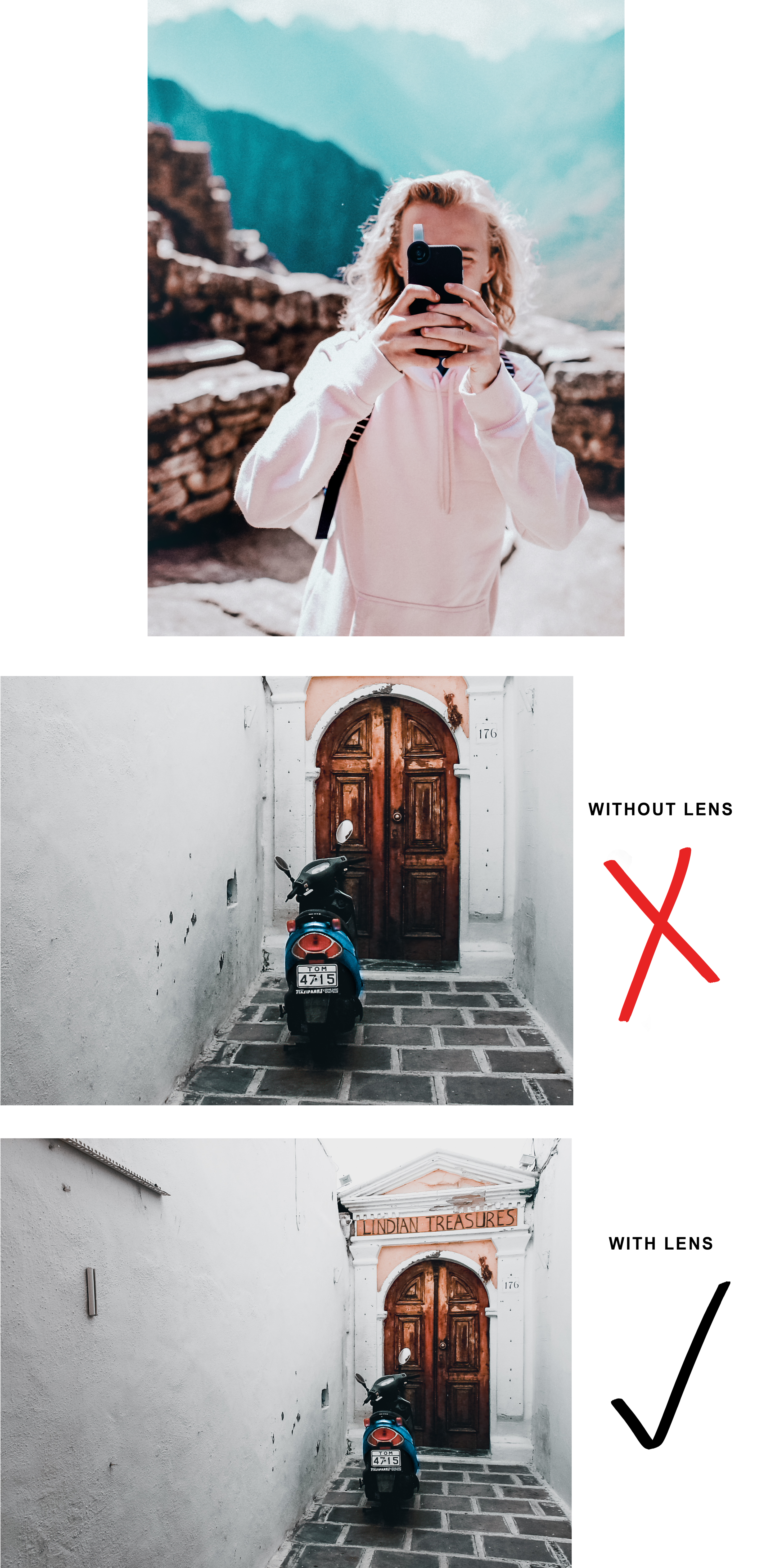 ALL clip on camera lens